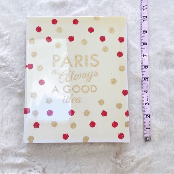 Paris Is Always a Good Idea Audrey Hepburn Quote Canvas Print White Pink Gold - Picture 6 of 7